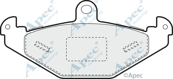 APEC BRAKING stabdžių trinkelių rinkinys, diskinis stabdys PAD1357